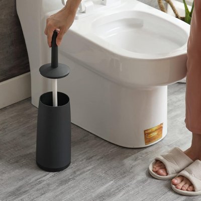 Brosse pour toilette avec poignée ergonomique longue