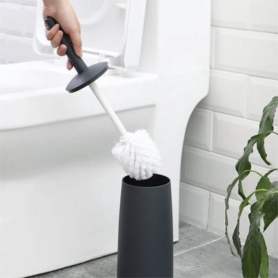 Brosse pour toilette avec une base stable antidérapante