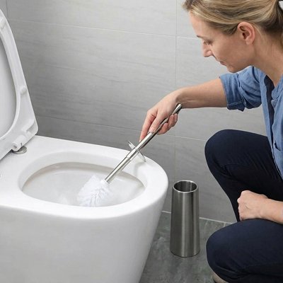 brosse pour toilette base évasée assurant une excellente stabilité