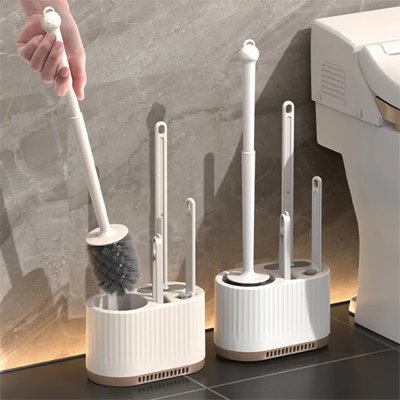 Brosse pour toilette pouvant être sur le sol ou fixer