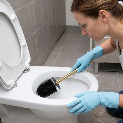 Brosse pour WC à poils robustes pour un nettoyage efficace