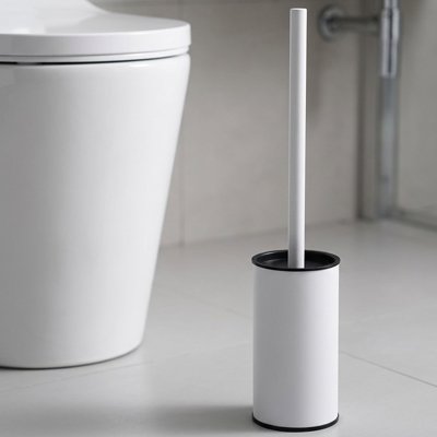 Brosse pour WC qui se range intégralement dans le support