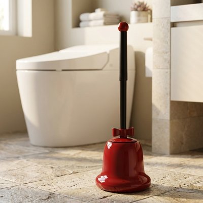 Brosse pour wc​ support permettant à la brosse de sécher 