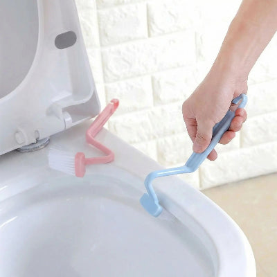 brosse toilette offert en bleu et rose