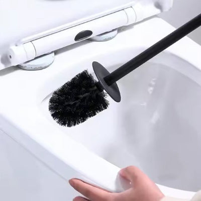 brosse wc a  finition noir mat élégante modernes et épurées