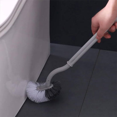 Brosse WC avec manche coudé ergonomique