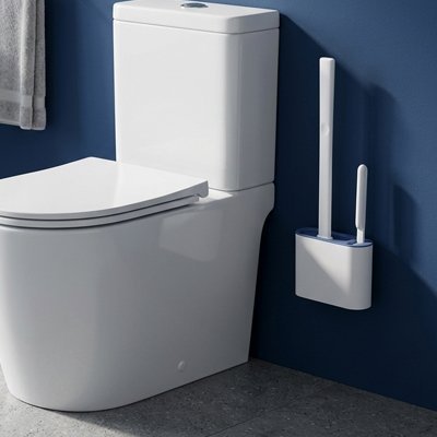 Brosse WC compartiment fermé qui dissimule la brosse 