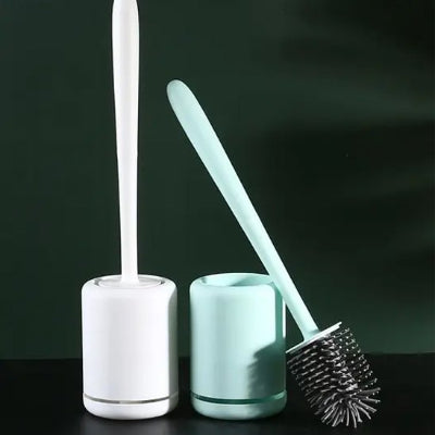 Brosse wc  disponible en blanc et vert menthe