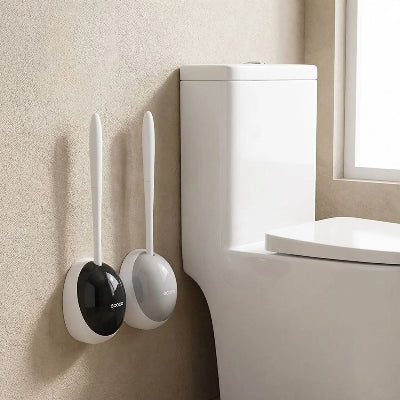 brosse wc en silicone avec support mural