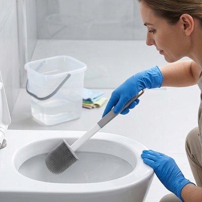 Brosse WC en silicone ne s'usent pas et conservent l'efficacité 