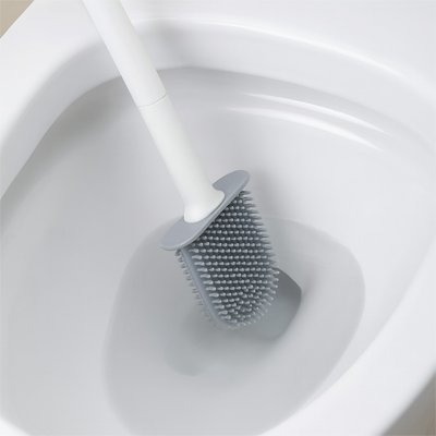 Brosse wc en silicone plate construit en plastique résistant