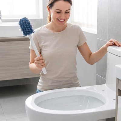 Brosse WC en silicone pour un nettoyage efficace