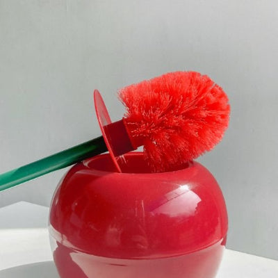 Brosse WC ludique en forme de cerise