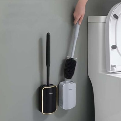Brosse WC murale offert en noir ou gris
