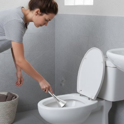 Brosse wc  se pose sur un socle boule assorti 