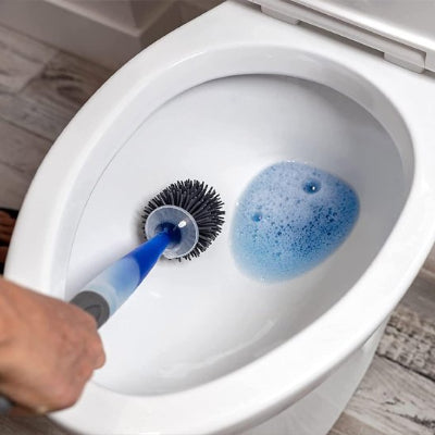 Brosse wc silicone  permettent un récurage en profondeur