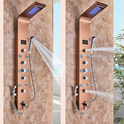 colonne-de-douche-avec-lumière-led-et-jets-massage