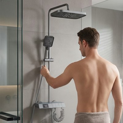 Colonne de douche avec un régulation automatique de la température