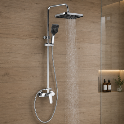 colonne-de-douche-dans-une-douche-en-verre