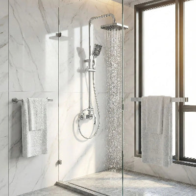 colonne-de-douche-dans-une-douche-en-verre