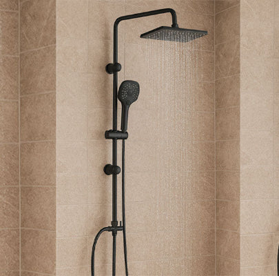 colonne de douche noir spa effet pluie