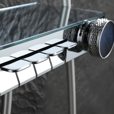colonne-de-douche-thermostatique-argent-chromé-a-clavier