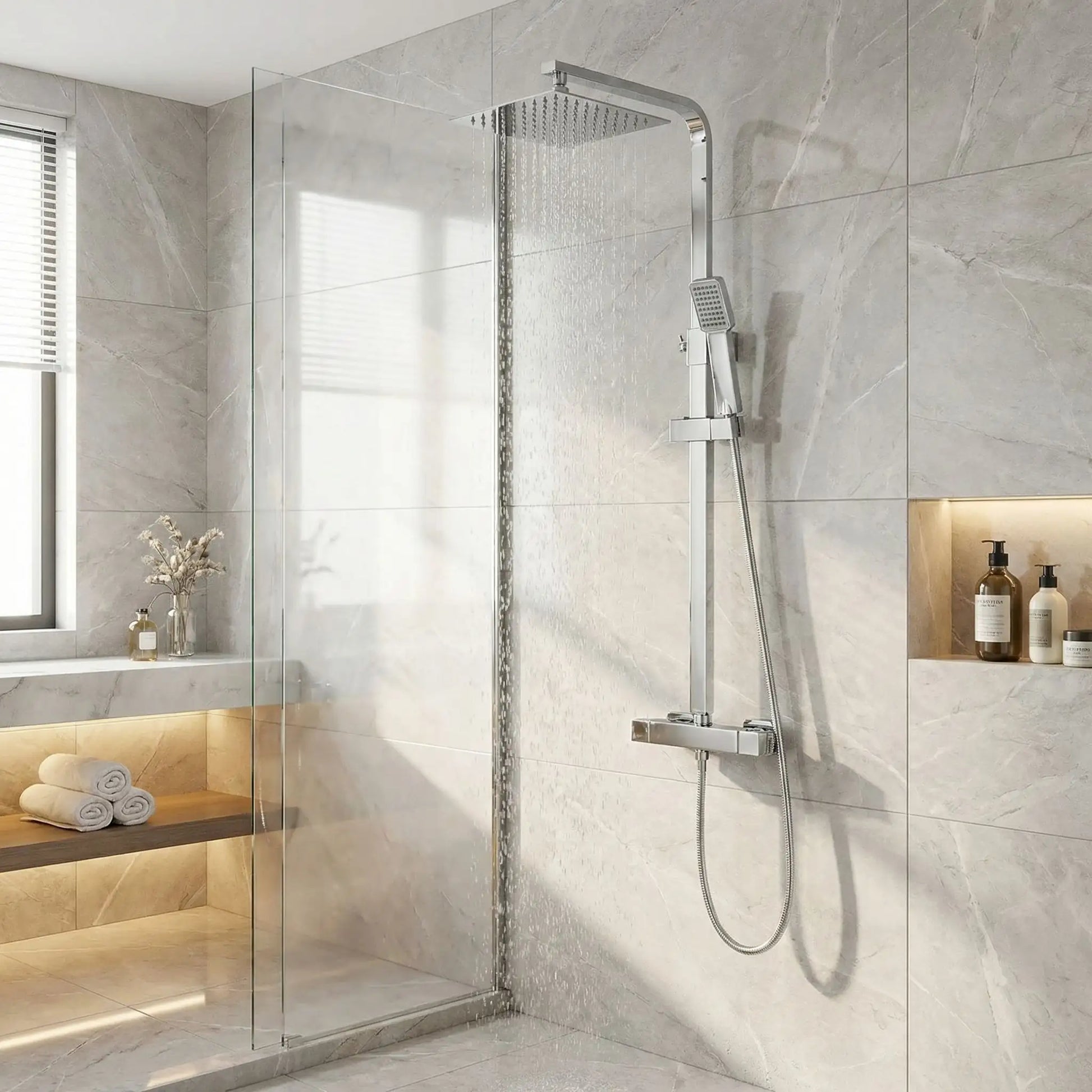 colonne de douche thermostatique