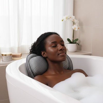 Coussin baignoire offert en blanc ou gris