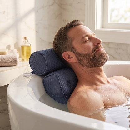 Coussin de baignoire ergonomique soutenant la tête