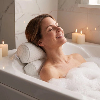 Coussin de baignoire rembourré pour un bain confortable et relaxant