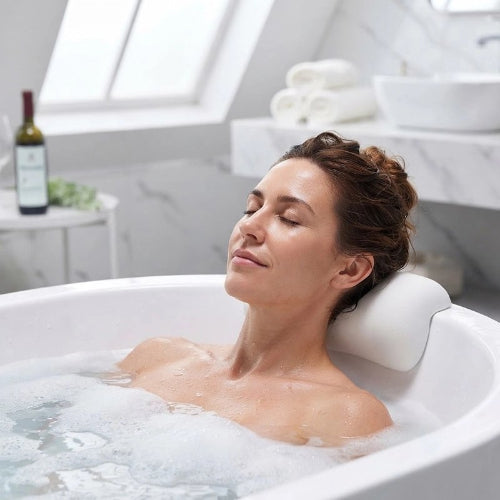Coussin de bain ergonomique pour soutenir la nuque et les épaules