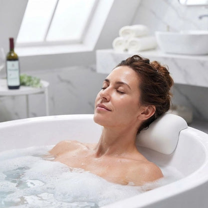 Coussin de bain ergonomique pour soutenir la nuque et les épaules