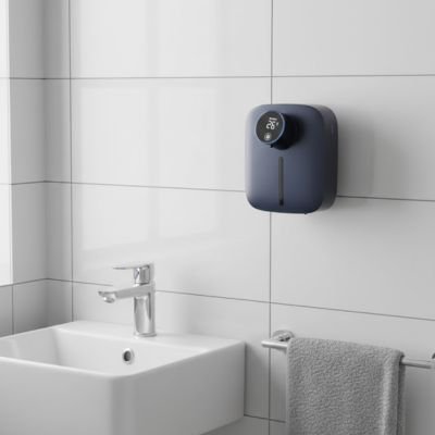 Distributeur automatique de savon a affichage digital de la température