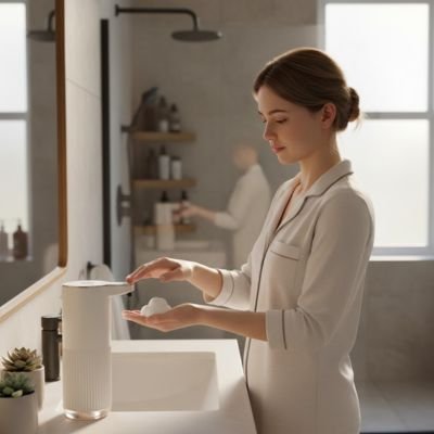 Distributeur de savon automatique​ a visualisation du niveau de remplissage