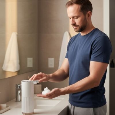 Distributeur de savon automatique​ compatible avec savon liquide et mousse