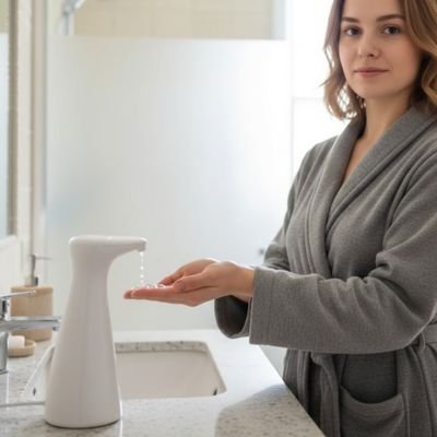 Distributeur de savon automatique fonctionne sur pile aucun branchement