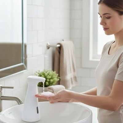 Distributeur de savon automatique qui réduit la consommation de savon 