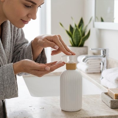 Distributeur de savon facile à nettoyer et résistante à l'humidité