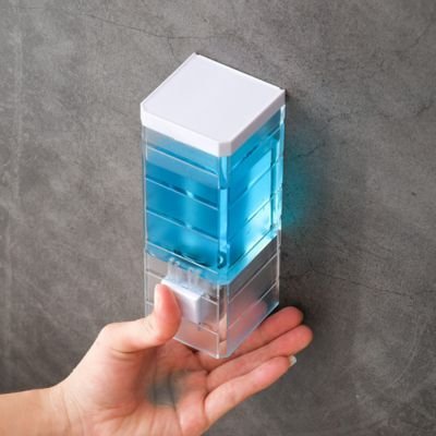 distributeur-de-savon-mural-avec-couvercle-blanc