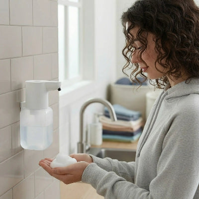 distributeur-de-savon-mural-blanc