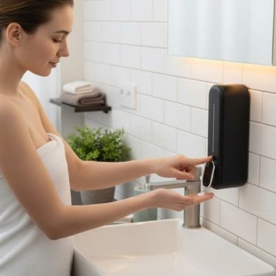 Distributeur de savon mural compatible avec savon  gel ou lotion 