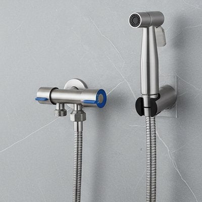 Douchette toilette avec une belle finition acier inoxydable brossé