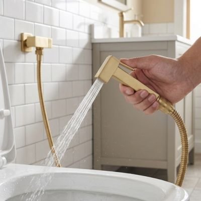 Douchette WC a activation par gachette ergonomique