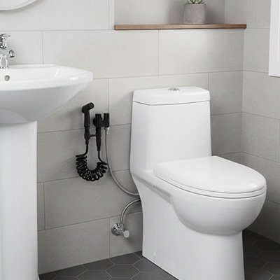 Douchette WC avec pulvérisation ajustable pour contrôler la pression