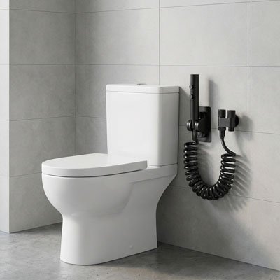 Douchette WC avec une connexion simple au réseau d'eau existant