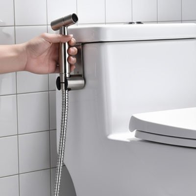 Douchette WC pour nettoyage hygiénique intime et entretien 