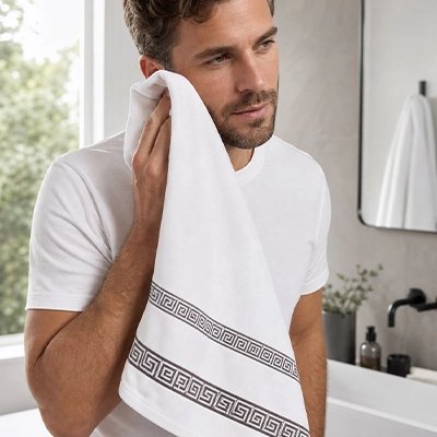 Ensemble de serviettes de bain en coton absorbant et douce