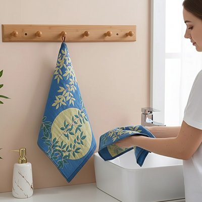 Essuie main Convenant pour le sechage et comme element decoratif 