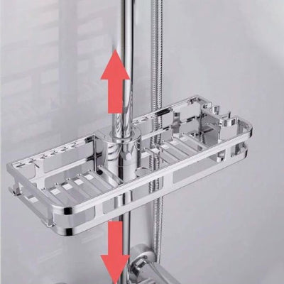 Étagère a hauteur modulable le long de la colonne