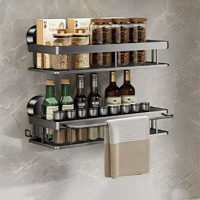 Étagère avec fond perforé permettant l'écoulement de l'eau